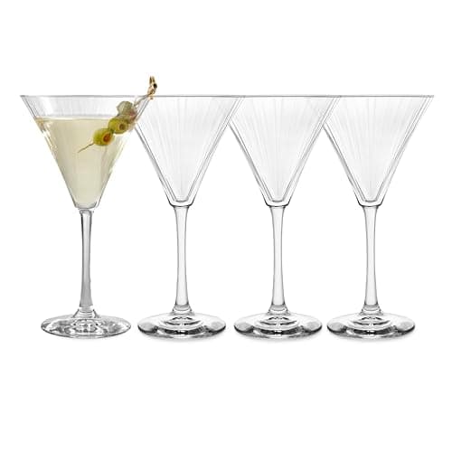 Libbey Paneled Martini Glasses