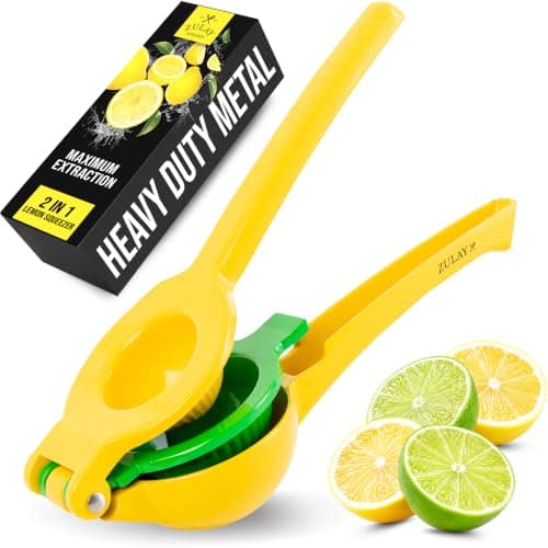 Zulay Kitchen Metal 2-in-1 Lemon Lime Squeezer