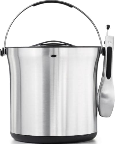 OXO Steel Ice Bucket and Tong Set