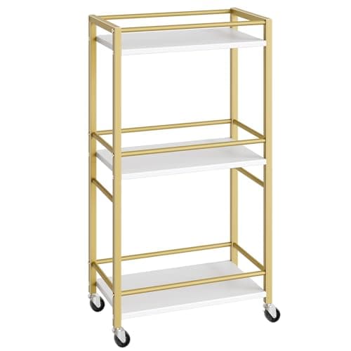 MAHANCRIS 3-Tier Rolling Bar Cart