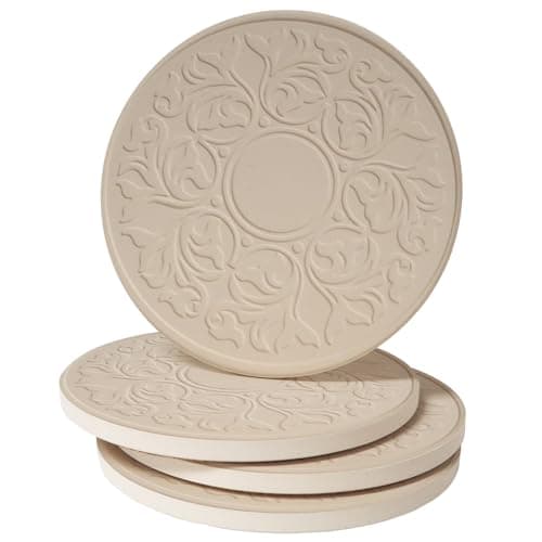 CoasterStone Victorian Lace Absorbent Stone Coasters